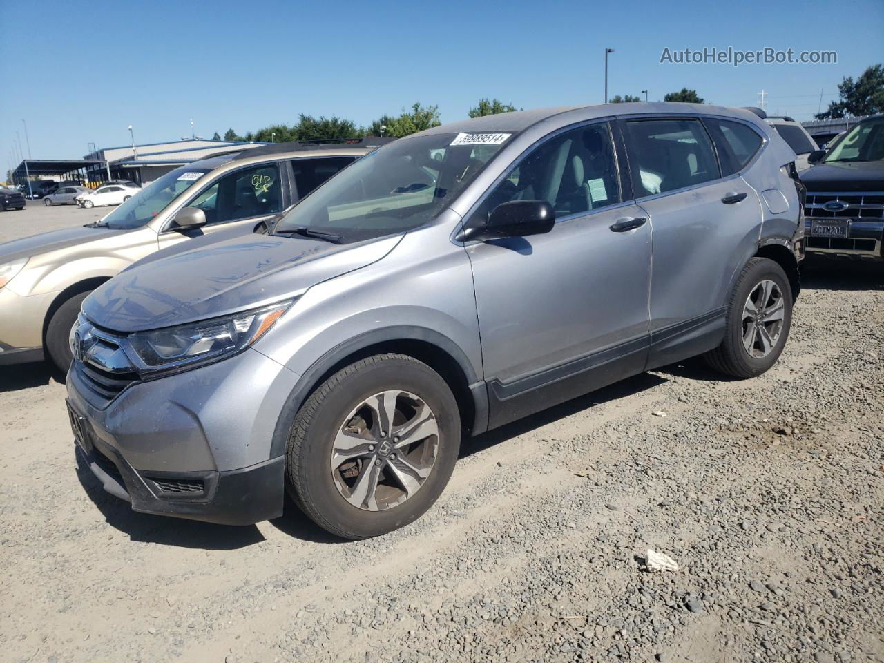 2017 Honda Cr-v Lx Silver vin: 7FARW5H30HE002236