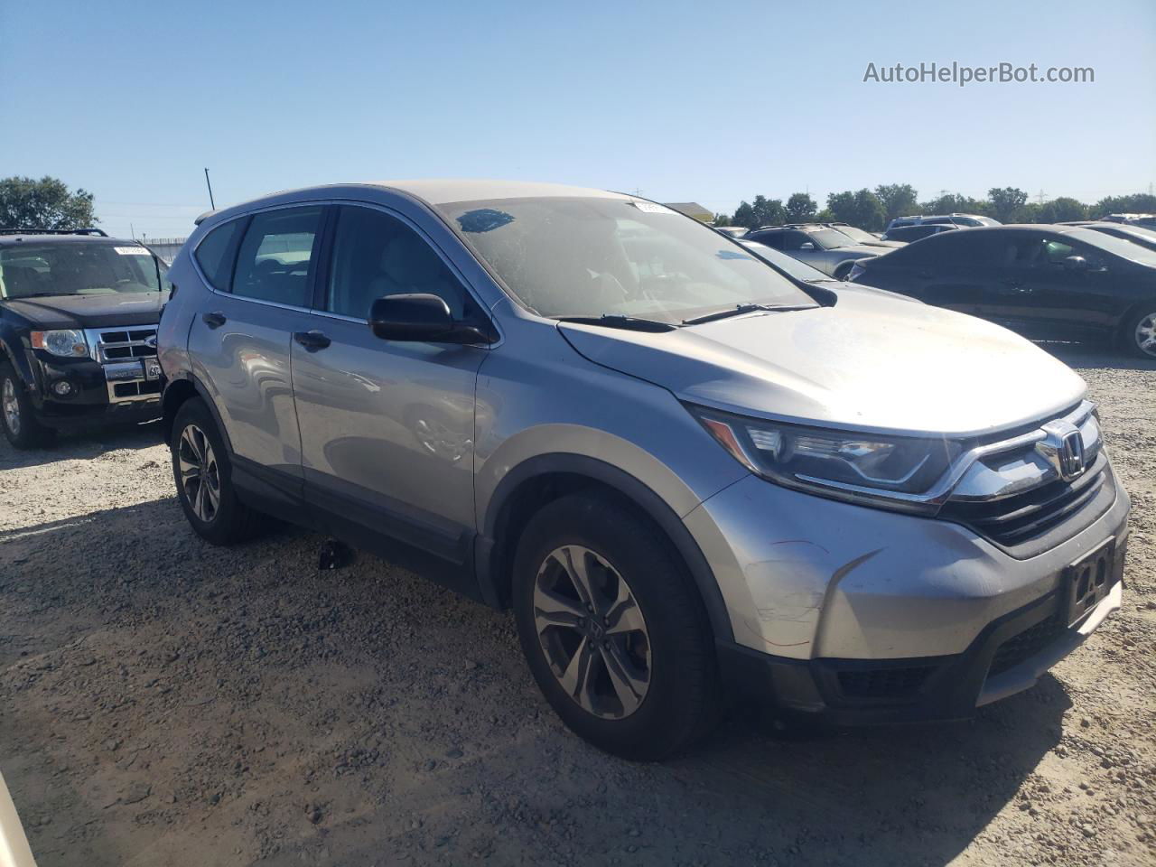 2017 Honda Cr-v Lx Silver vin: 7FARW5H30HE002236