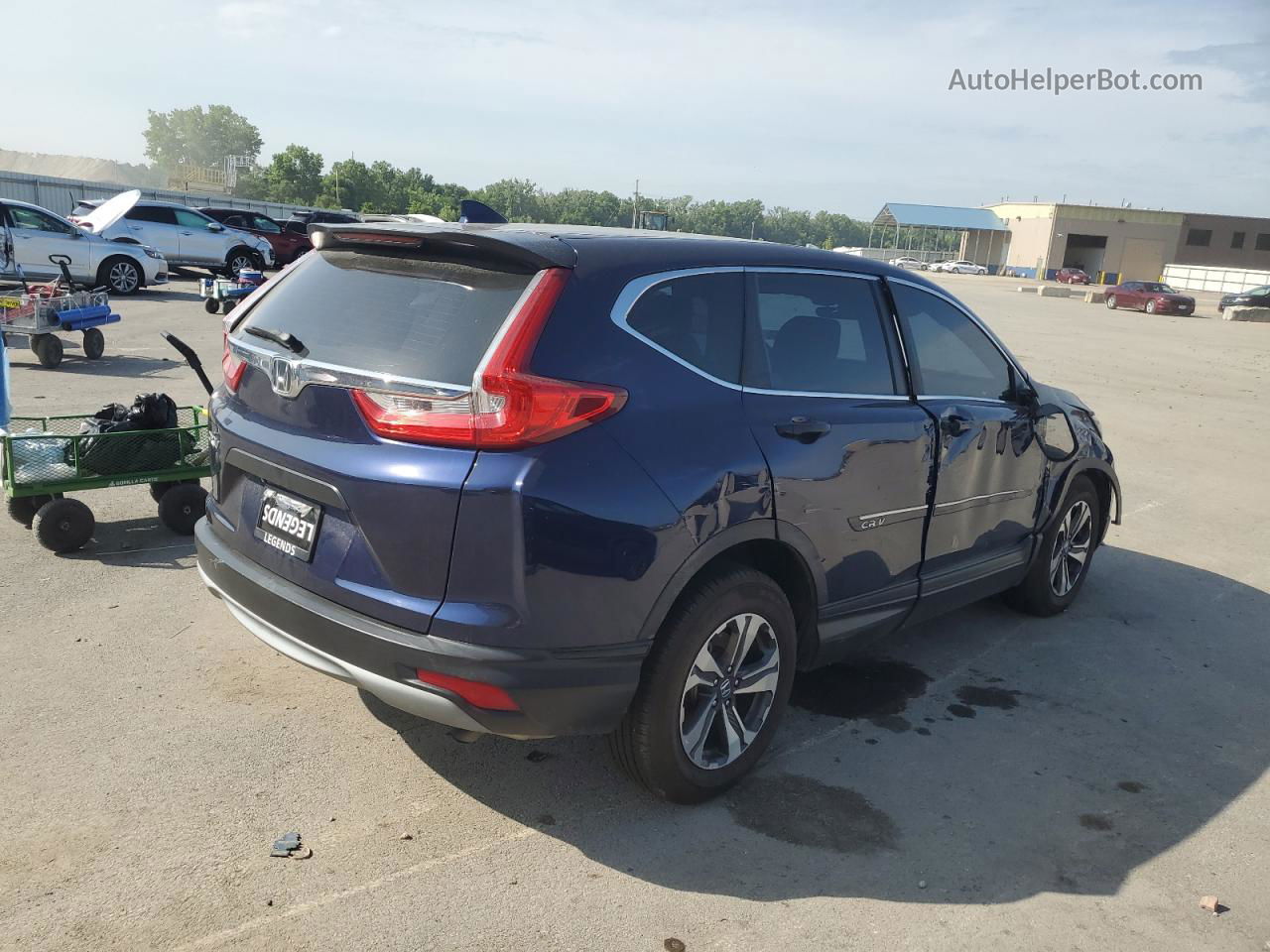 2017 Honda Cr-v Lx Blue vin: 7FARW5H31HE009731