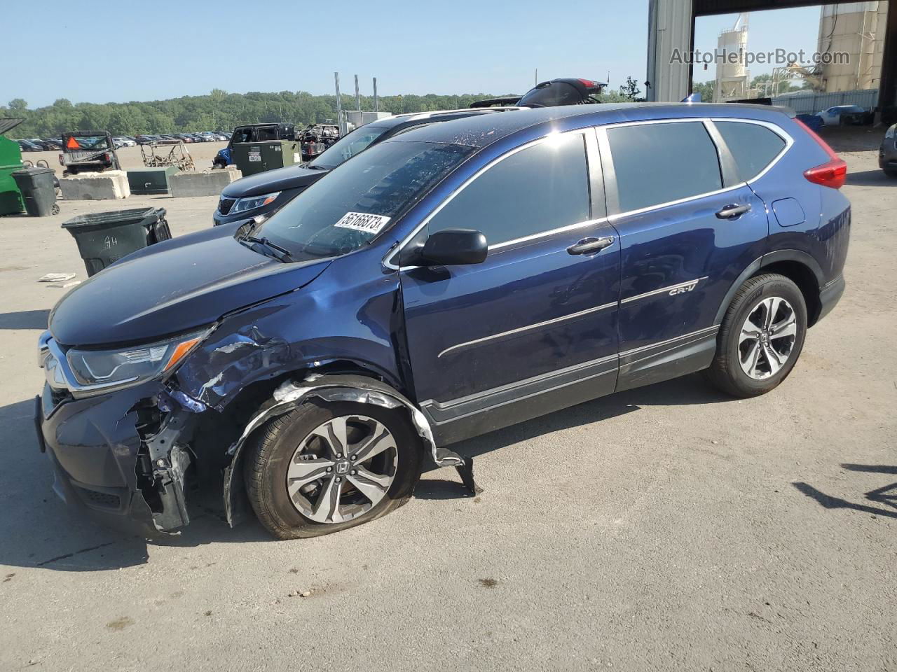 2017 Honda Cr-v Lx Blue vin: 7FARW5H31HE009731