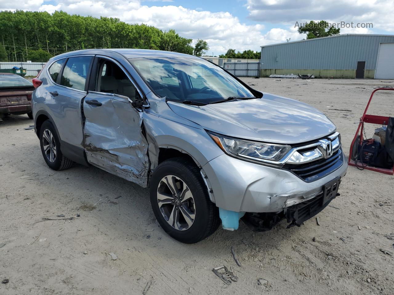 2017 Honda Cr-v Lx Silver vin: 7FARW5H34HE014079