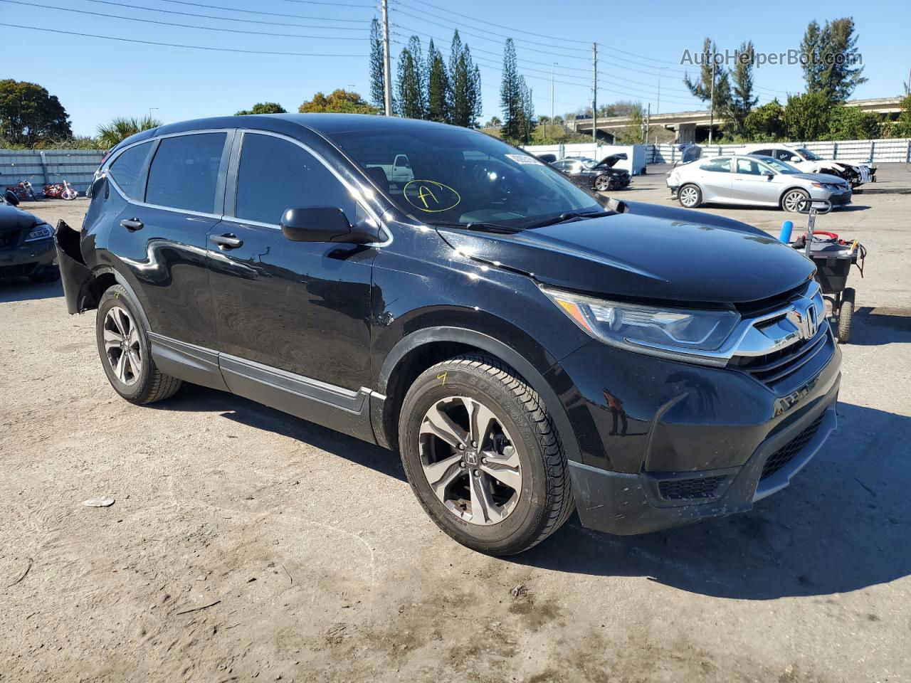 2017 Honda Cr-v Lx Black vin: 7FARW5H35HE001373