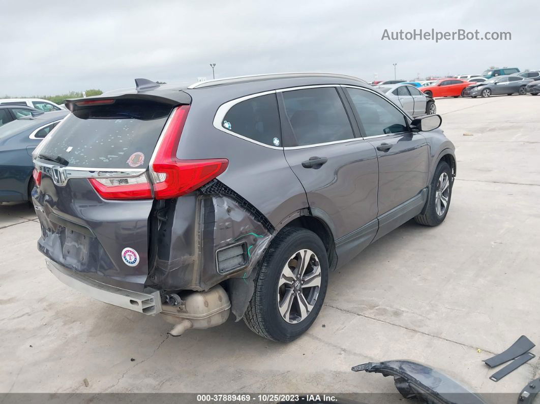 2017 Honda Cr-v Lx Gray vin: 7FARW5H36HE008624