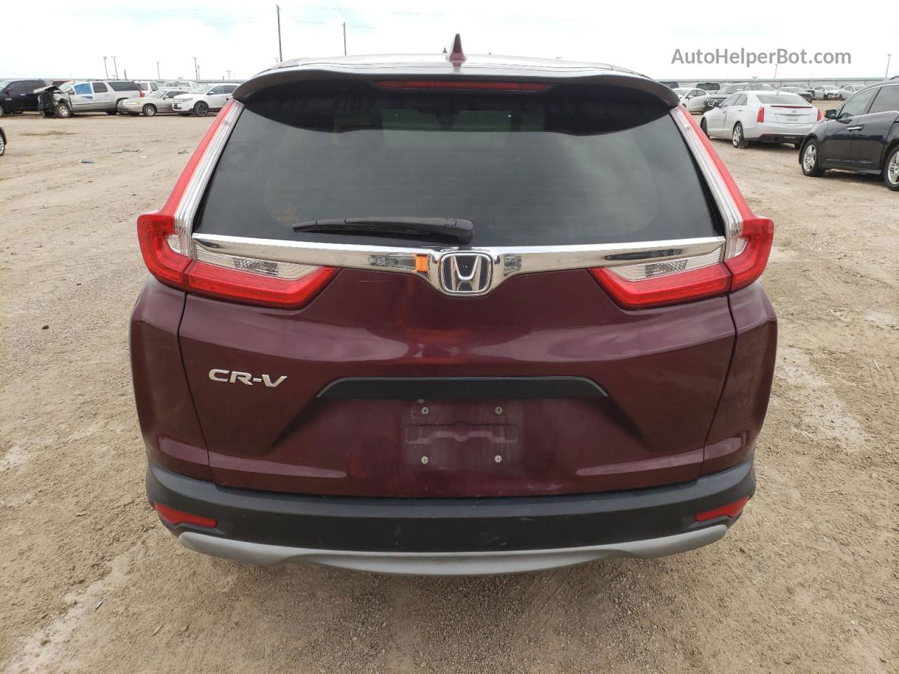 2017 Honda Cr-v Lx Burgundy vin: 7FARW5H36HE009255