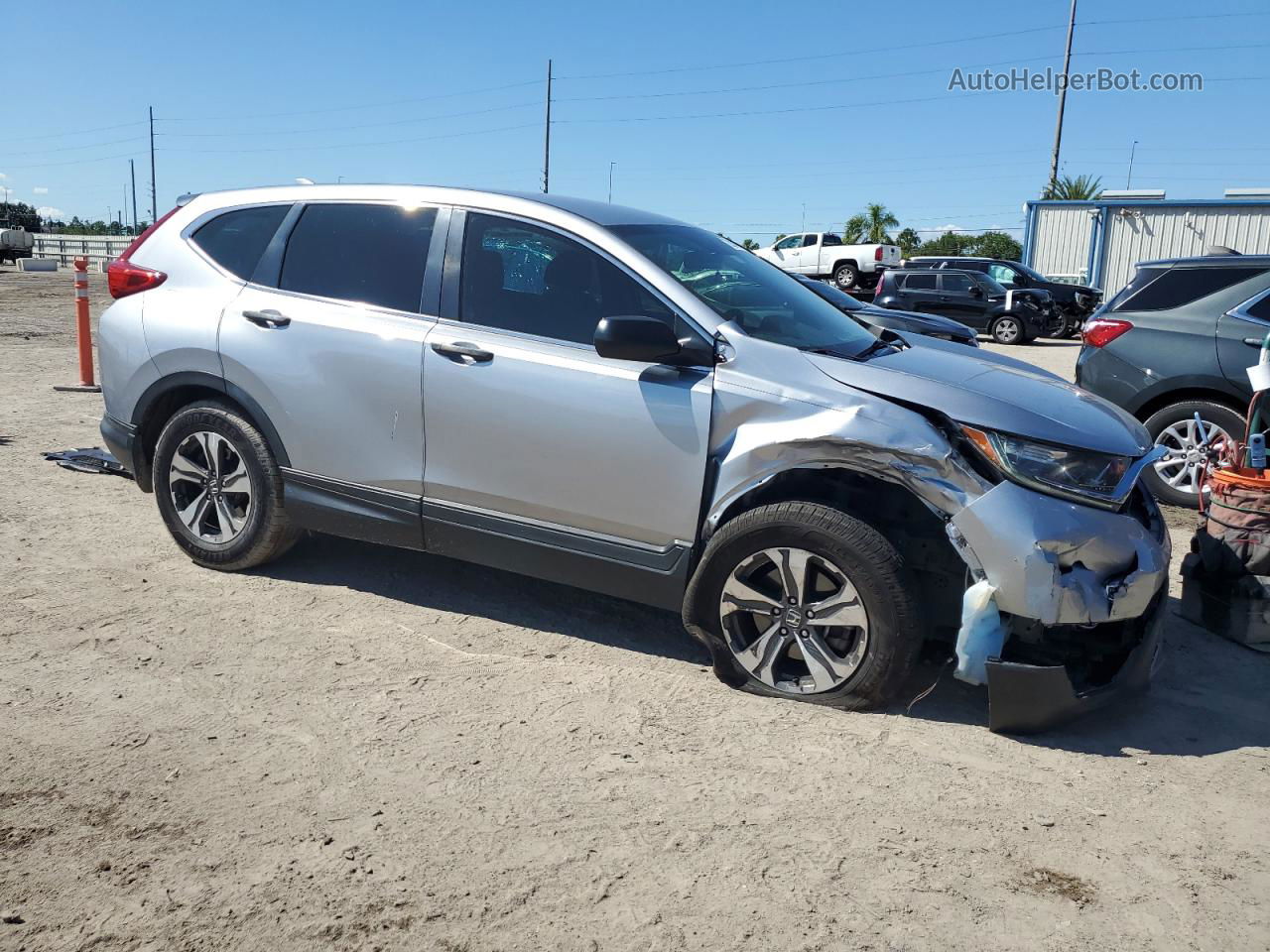 2017 Honda Cr-v Lx Silver vin: 7FARW5H37HE004386