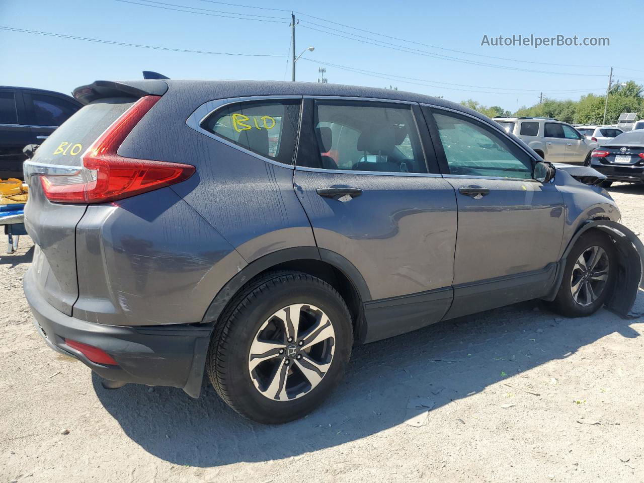 2017 Honda Cr-v Lx Gray vin: 7FARW5H3XHE001272