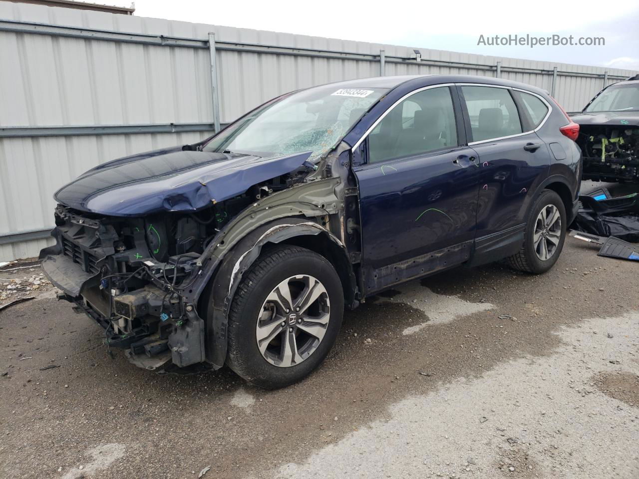 2017 Honda Cr-v Lx Blue vin: 7FARW5H3XHE004785