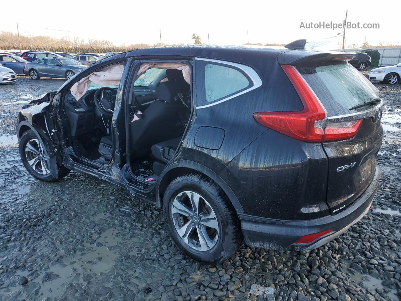 2017 Honda Cr-v Lx Black vin: 7FARW5H3XHE005094