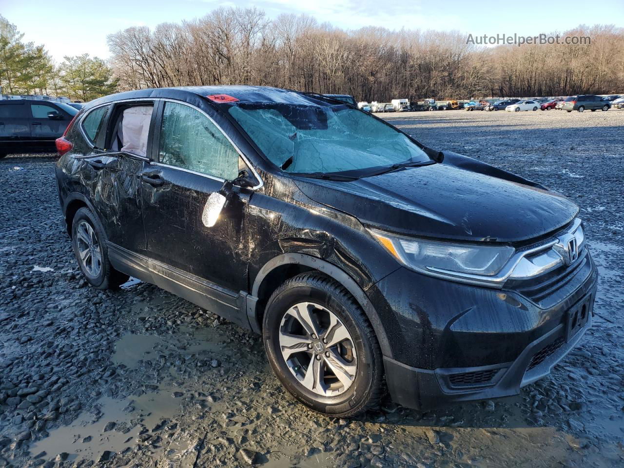 2017 Honda Cr-v Lx Black vin: 7FARW5H3XHE005094