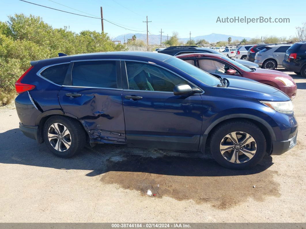 2017 Honda Cr-v Lx Dark Blue vin: 7FARW5H3XHE009453