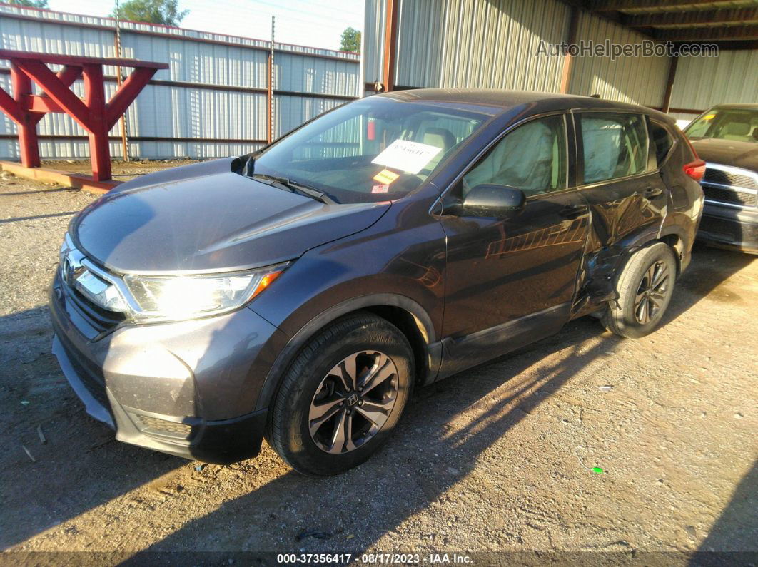 2017 Honda Cr-v Lx Gray vin: 7FARW5H3XHE011493