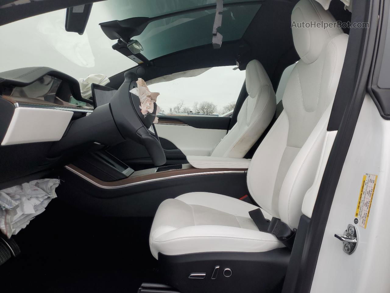 2022 Tesla Model X  Белый vin: 7SAXCAE50NF357979