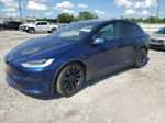 2022 Tesla Model X  Blue vin: 7SAXCBE51NF331414