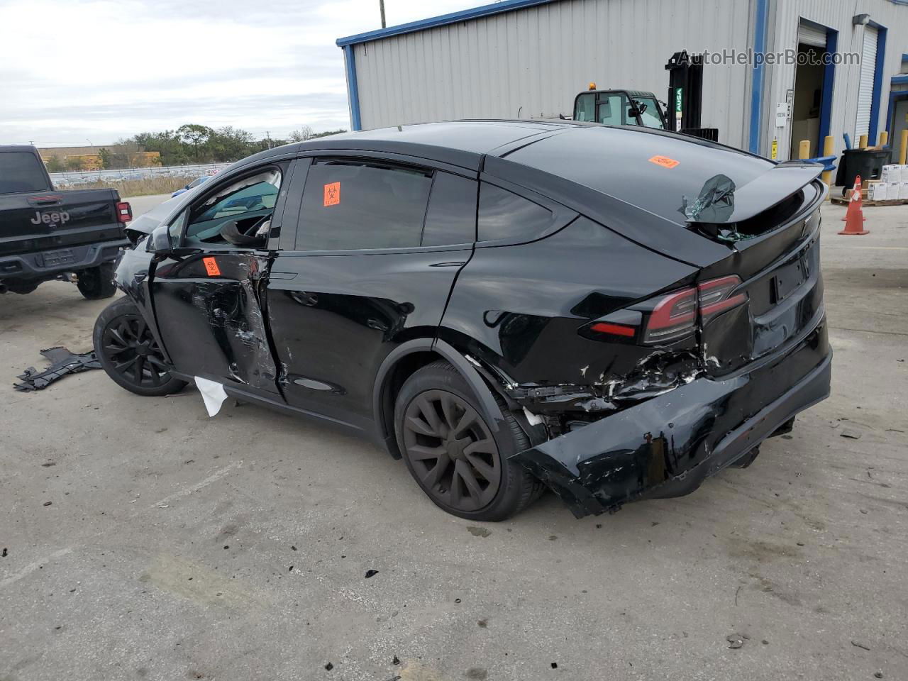 2022 Tesla Model X  Black vin: 7SAXCBE54NF341578