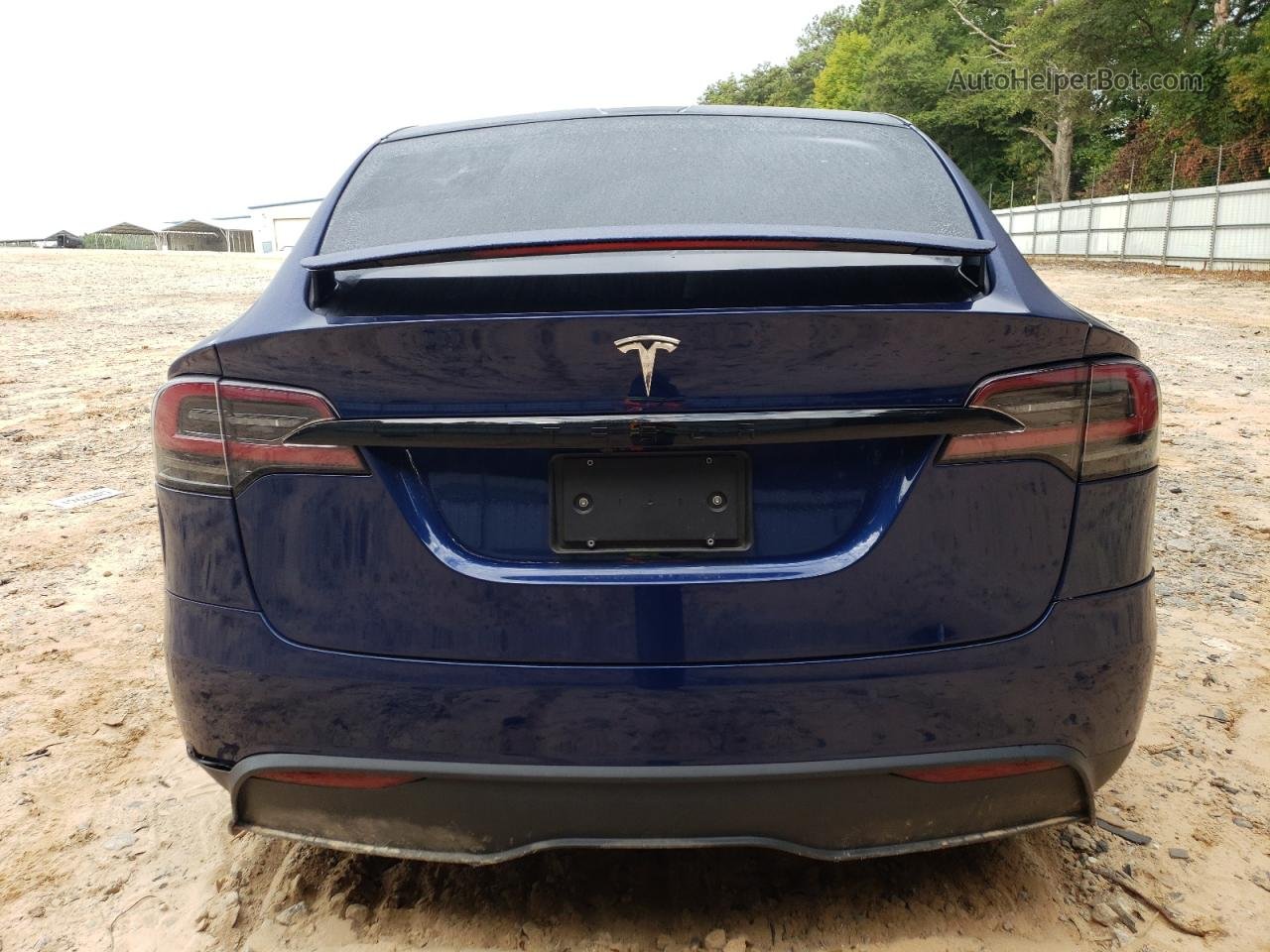 2022 Tesla Model X  Blue vin: 7SAXCBE55NF356137