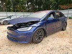 2022 Tesla Model X  Blue vin: 7SAXCBE55NF356137