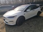 2022 Tesla Model X  White vin: 7SAXCBE56NF335975