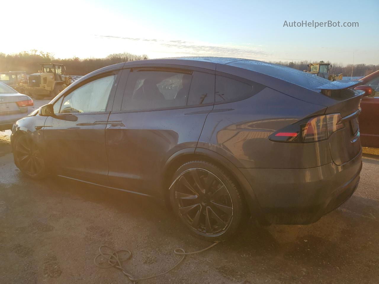 2022 Tesla Model X  Blue vin: 7SAXCBE59NF334528