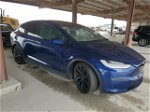 2022 Tesla Model X  Blue vin: 7SAXCBE63NF340446