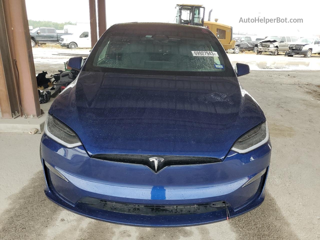 2022 Tesla Model X  Blue vin: 7SAXCBE63NF340446