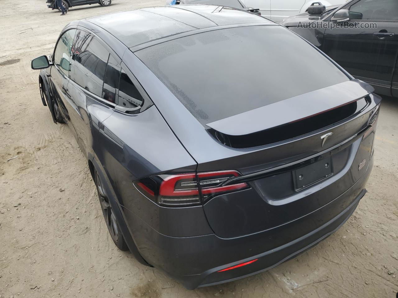 2022 Tesla Model X  Gray vin: 7SAXCBE64NF362200