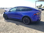 2022 Tesla Model X  Blue vin: 7SAXCBE67NF331653