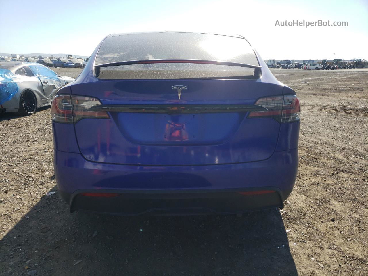 2022 Tesla Model X  Blue vin: 7SAXCBE67NF331653