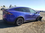 2022 Tesla Model X  Blue vin: 7SAXCBE67NF331653