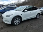 2022 Tesla Model Y  White vin: 7SAYGAEE0NF465785