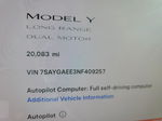 2022 Tesla Model Y  Blue vin: 7SAYGAEE3NF409257