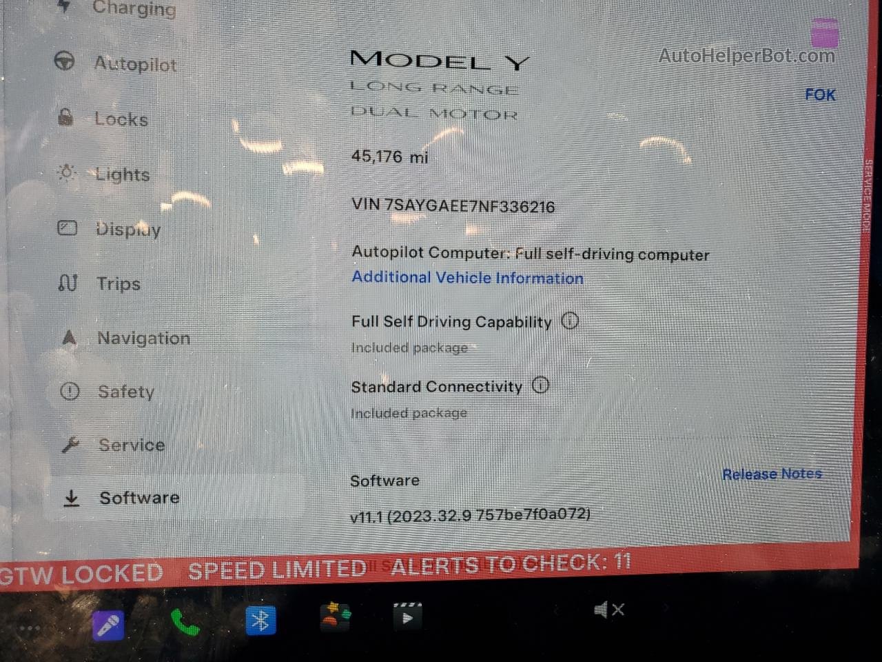 2022 Tesla Model Y  White vin: 7SAYGAEE7NF336216