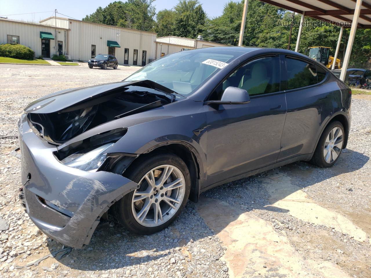 2022 Tesla Model Y  Gray vin: 7SAYGAEE9NF383327