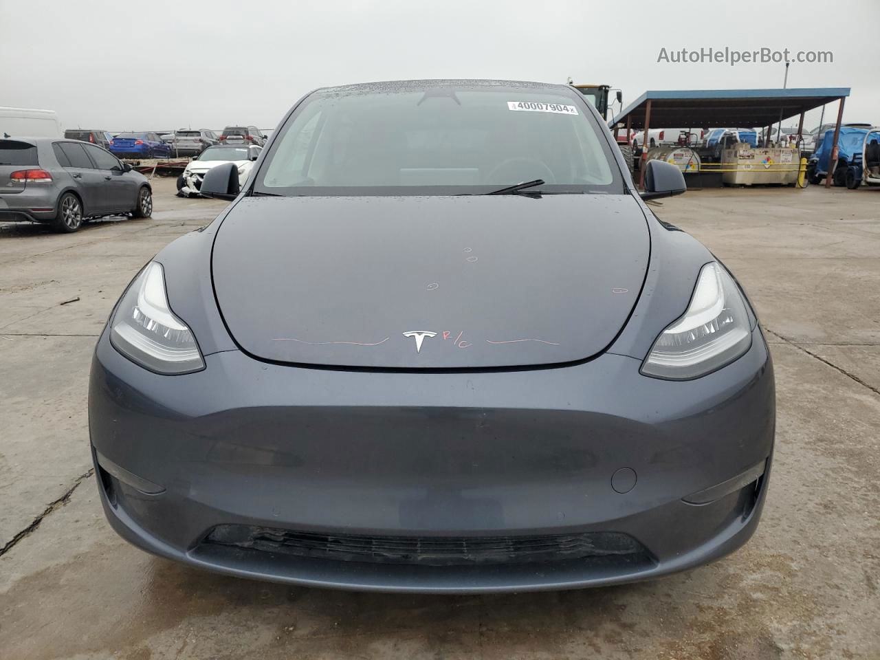 2022 Tesla Model Y  Gray vin: 7SAYGAEEXNF431238