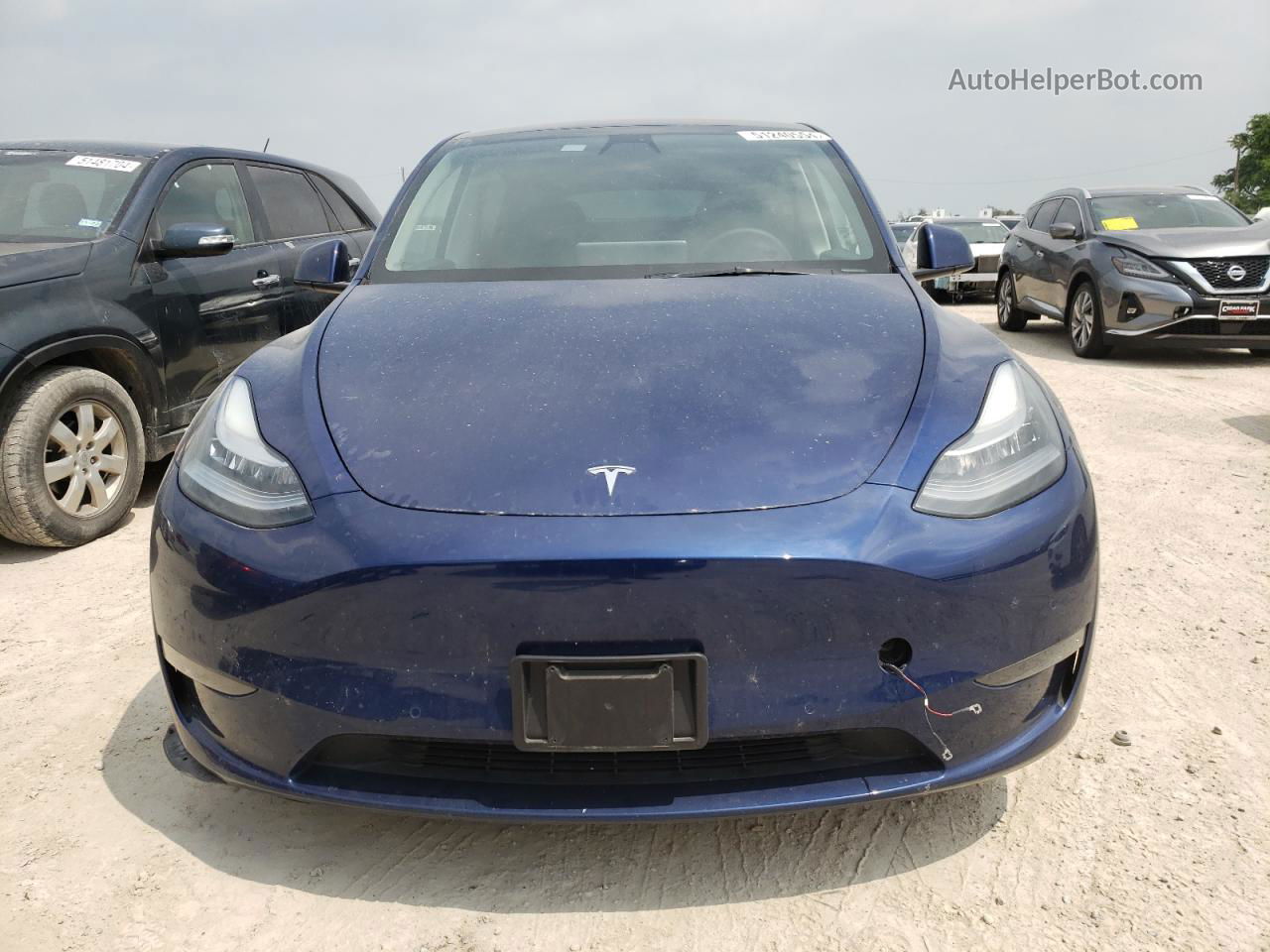 2022 Tesla Model Y  Blue vin: 7SAYGDEE0NA003919