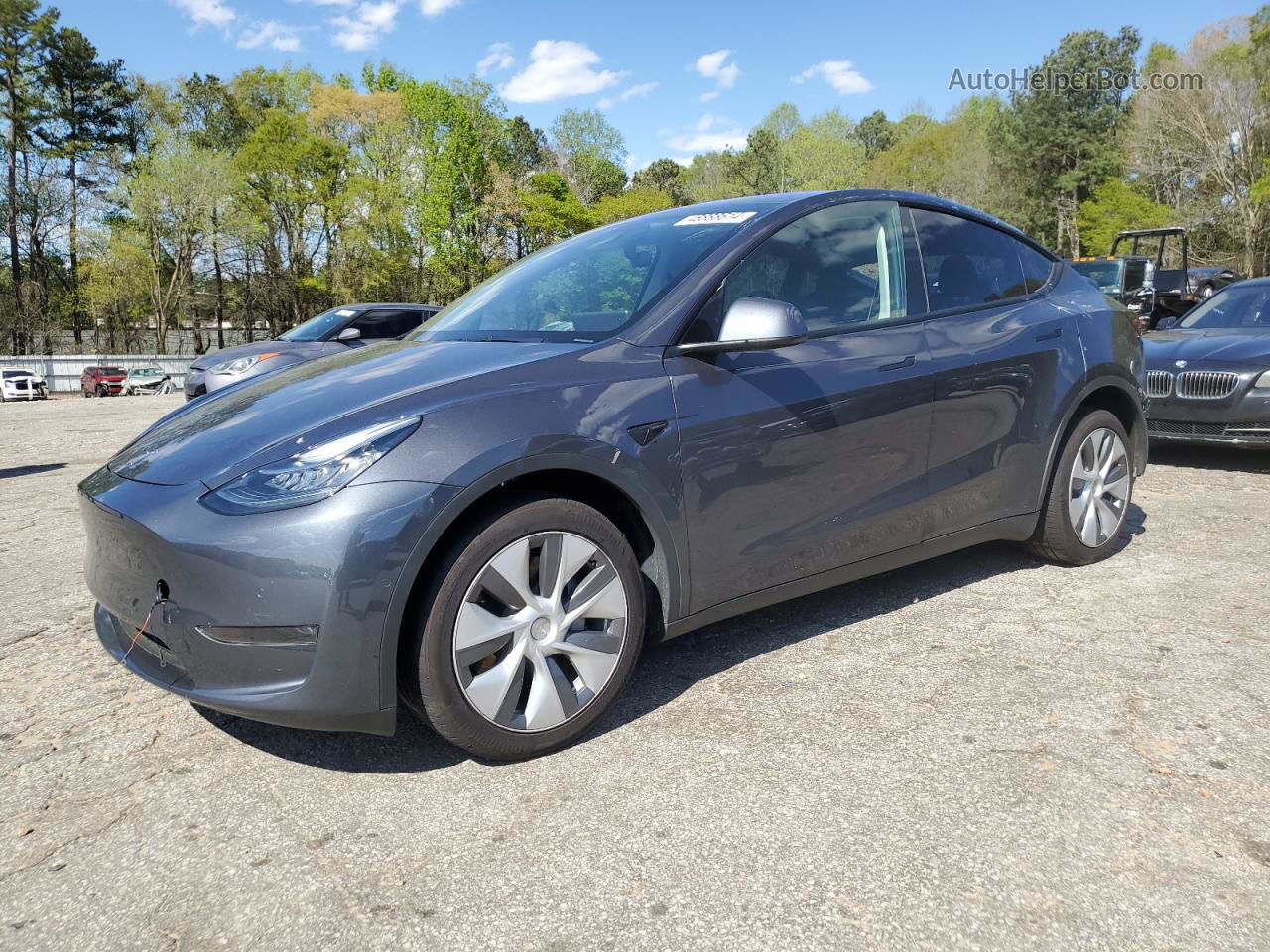 2022 Tesla Model Y  Charcoal vin: 7SAYGDEE0NA005539