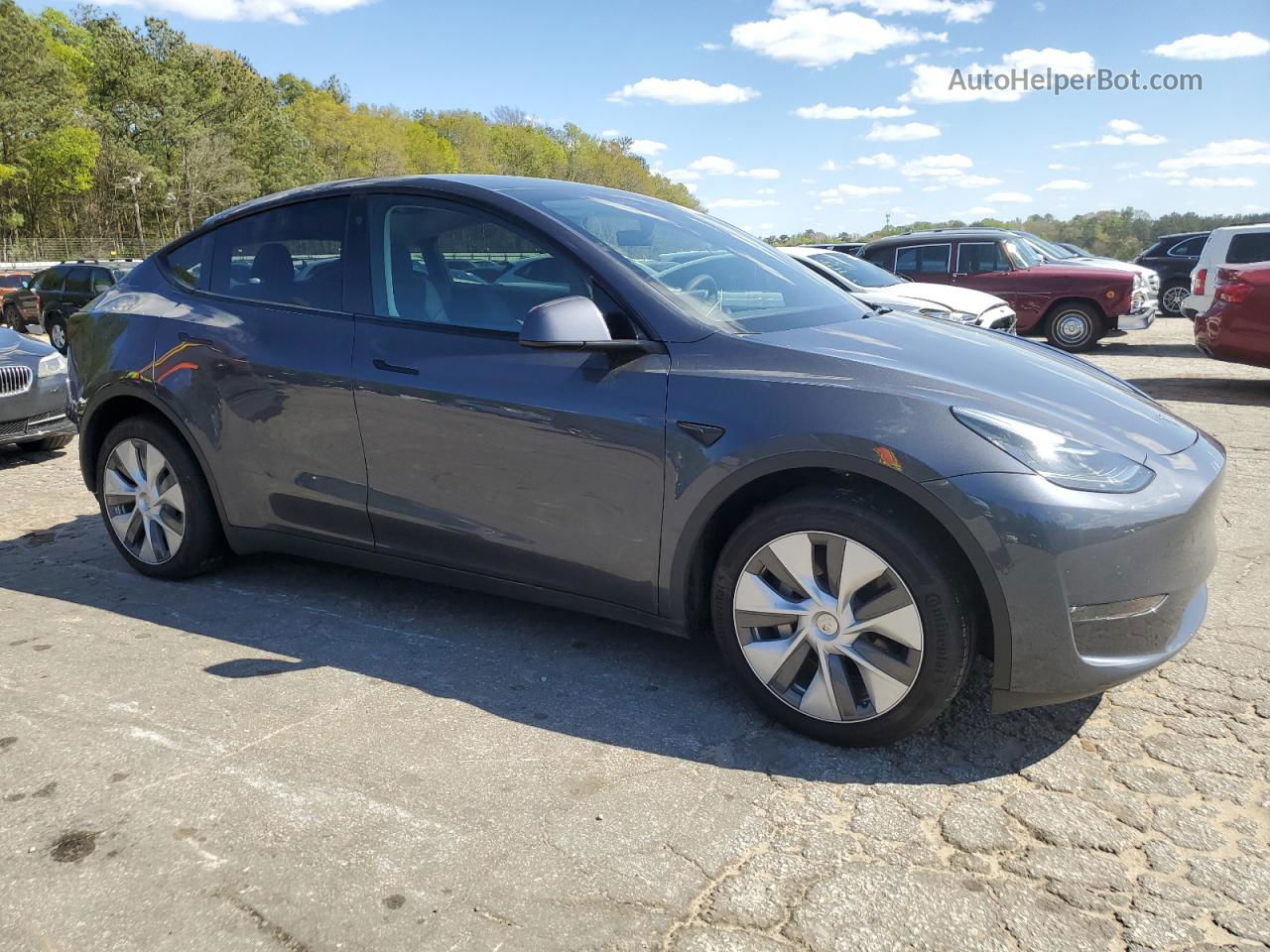 2022 Tesla Model Y  Charcoal vin: 7SAYGDEE0NA005539