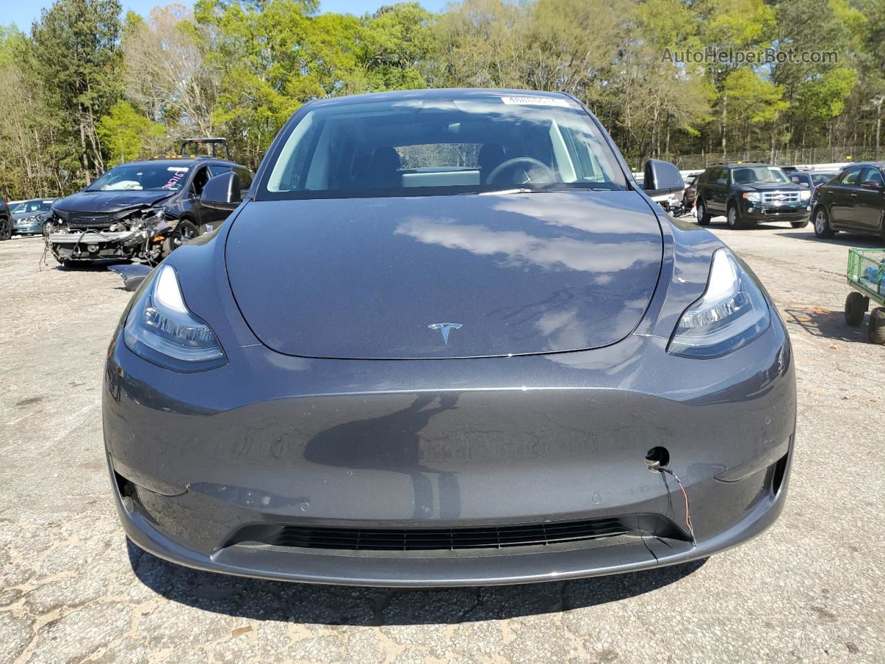 2022 Tesla Model Y  Charcoal vin: 7SAYGDEE0NA005539