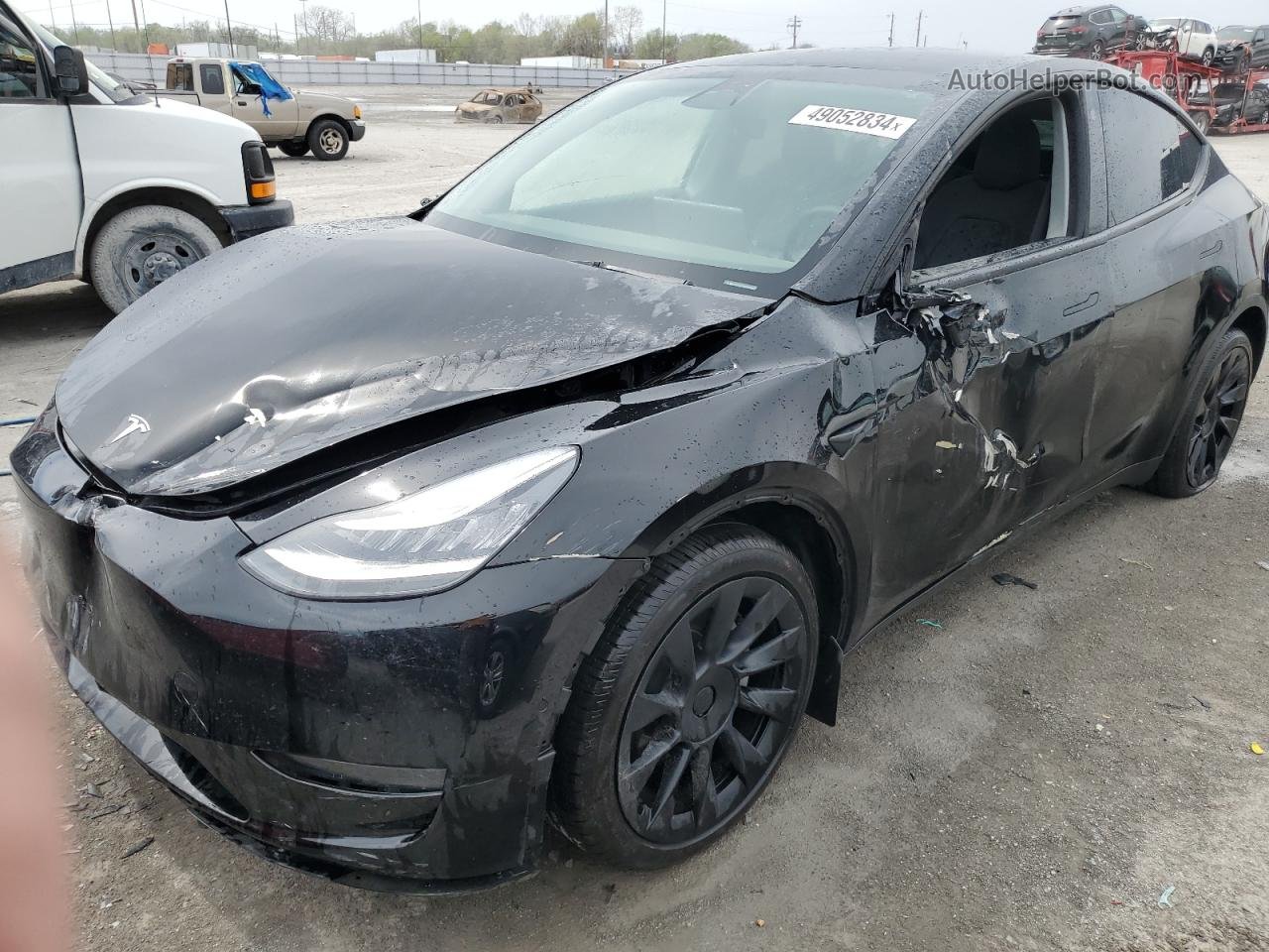 2022 Tesla Model Y  Black vin: 7SAYGDEE0NA009011