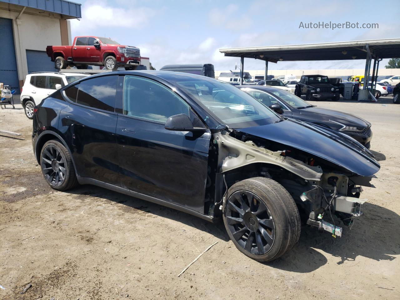 2022 Tesla Model Y  Черный vin: 7SAYGDEE0NF481325