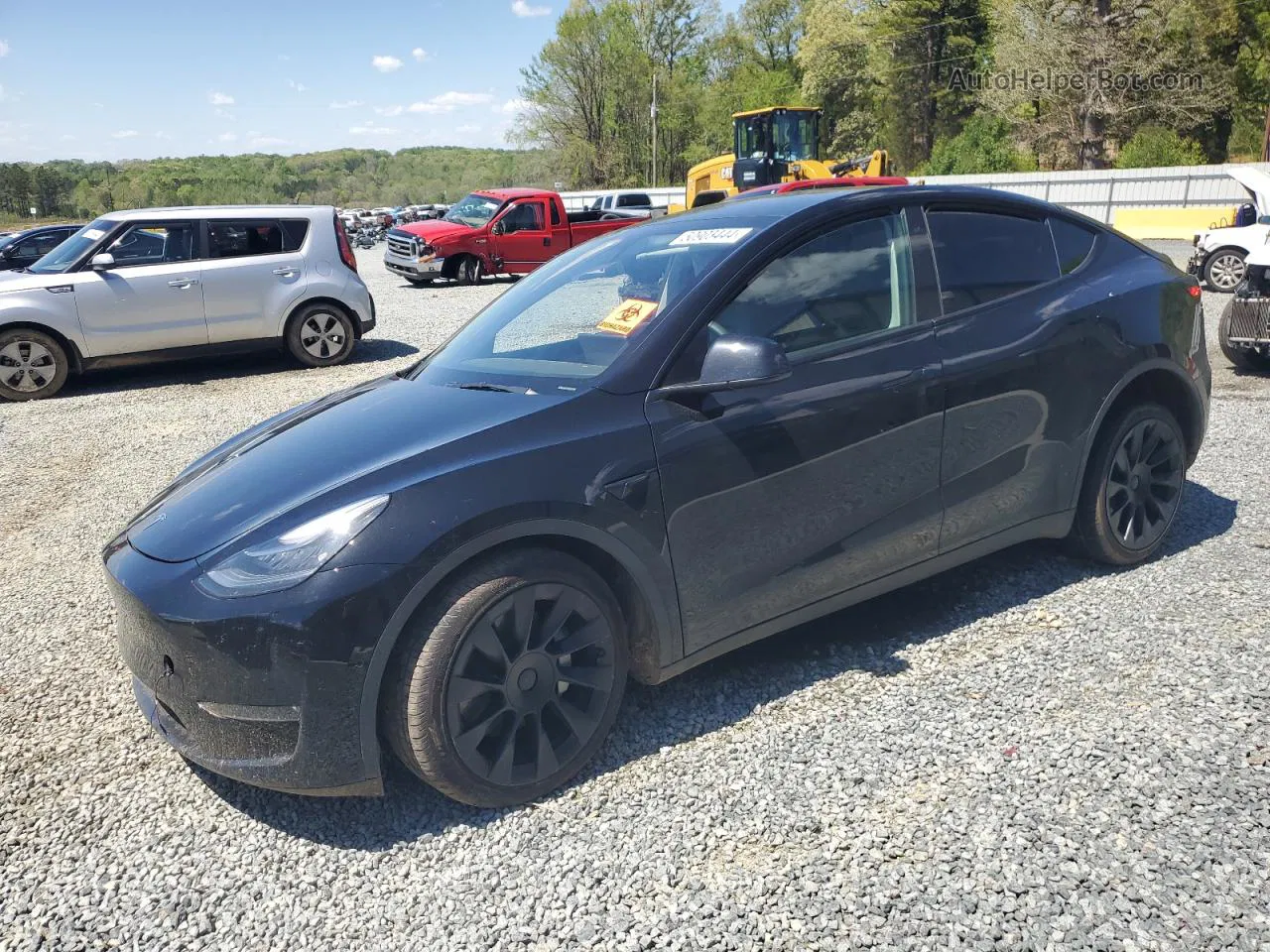 2022 Tesla Model Y  Black vin: 7SAYGDEE1NA007459