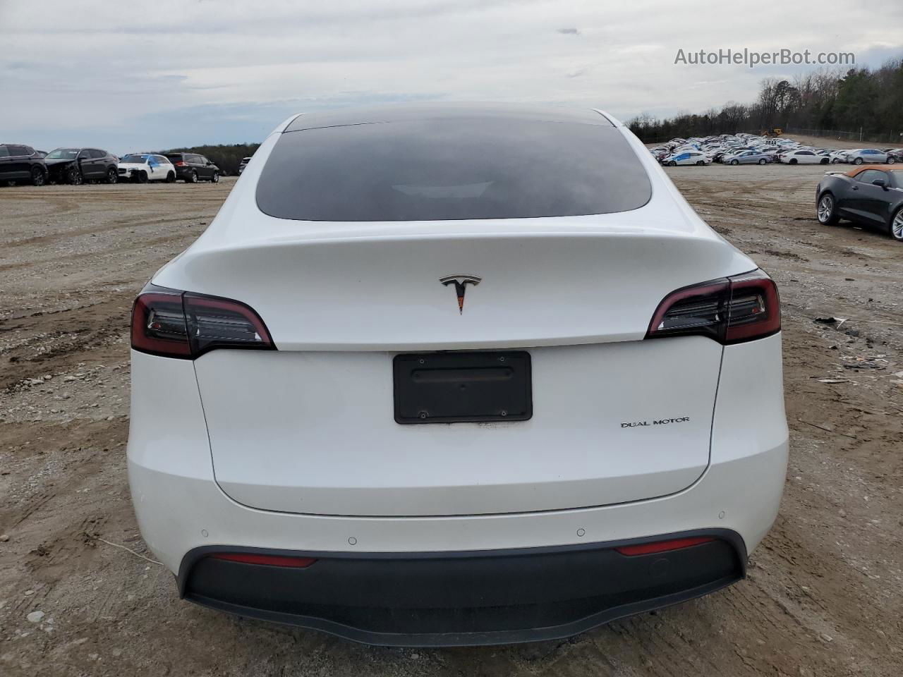 2022 Tesla Model Y  White vin: 7SAYGDEE1NF339288