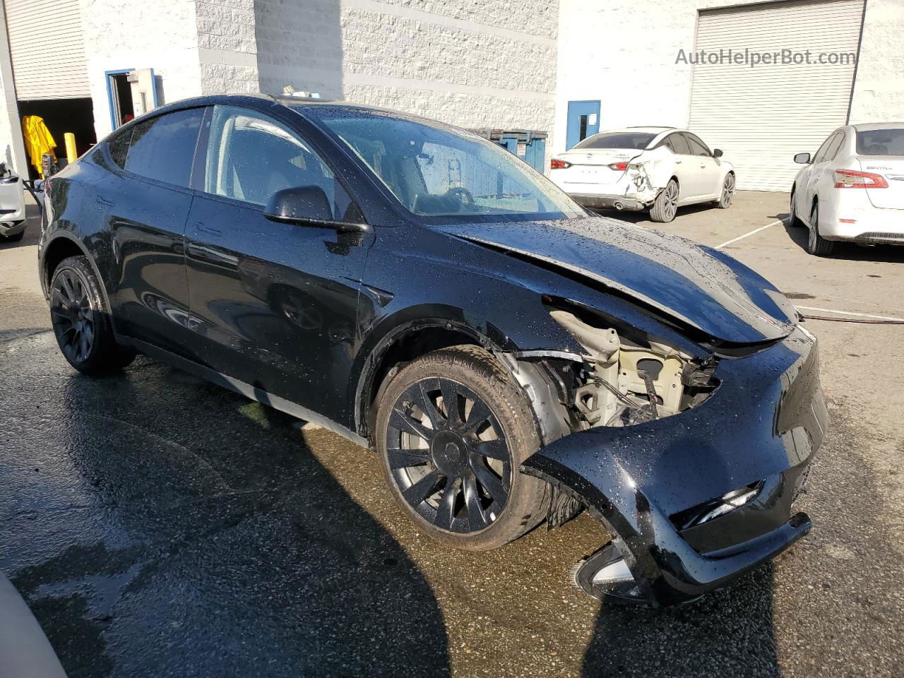 2022 Tesla Model Y  Black vin: 7SAYGDEE1NF480572