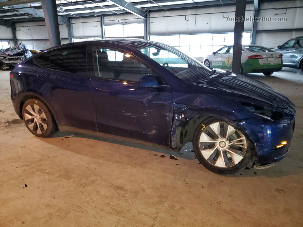 2022 Tesla Model Y  Blue vin: 7SAYGDEE1NF545064