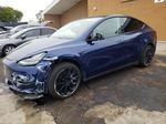 2022 Tesla Model Y  Синий vin: 7SAYGDEE2NF496232