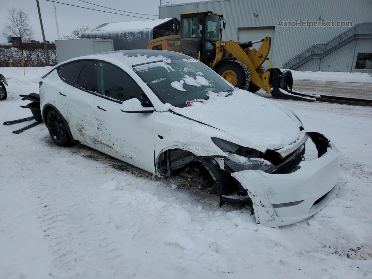 2022 Tesla Model Y  White vin: 7SAYGDEE2NF534817