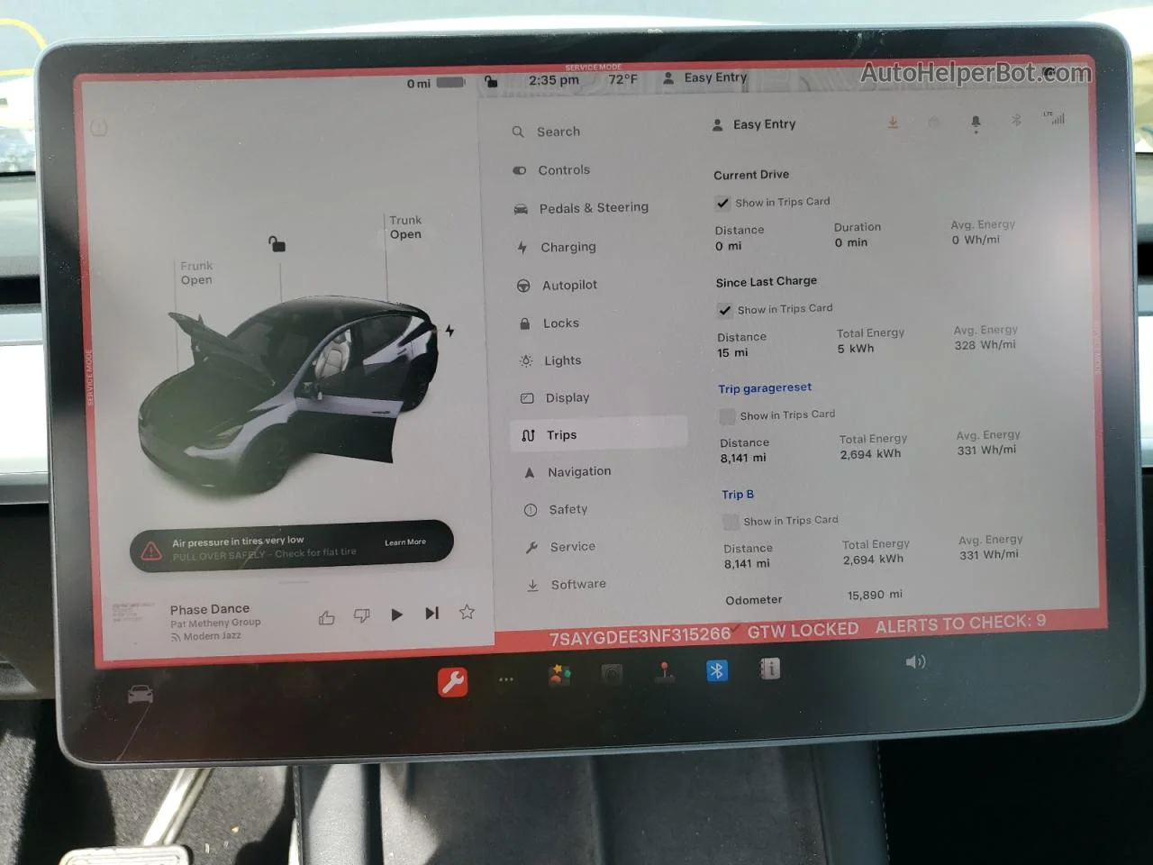 2022 Tesla Model Y  Black vin: 7SAYGDEE3NF315266