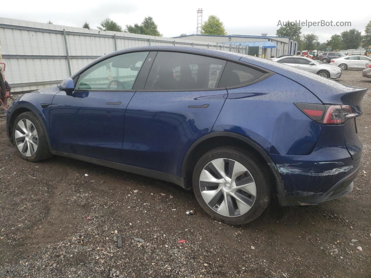 2022 Tesla Model Y  Blue vin: 7SAYGDEE3NF321083