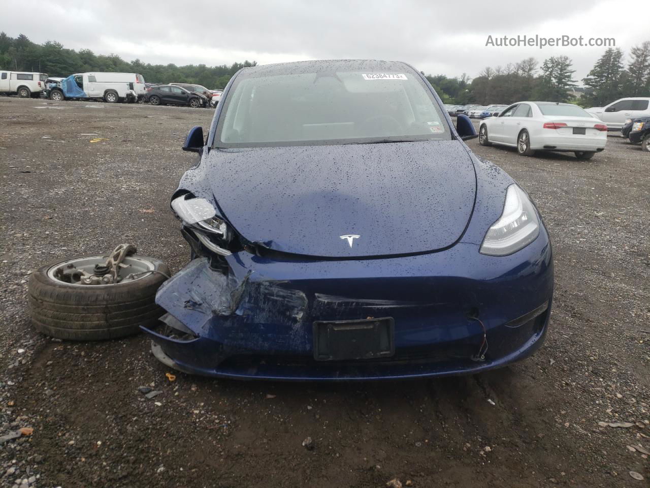 2022 Tesla Model Y  Blue vin: 7SAYGDEE3NF321083