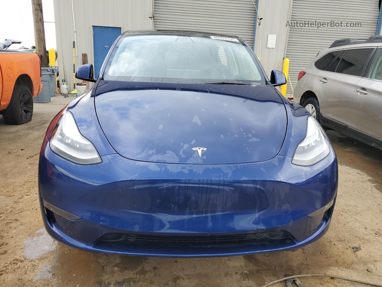 2022 Tesla Model Y  Blue vin: 7SAYGDEE4NA005205