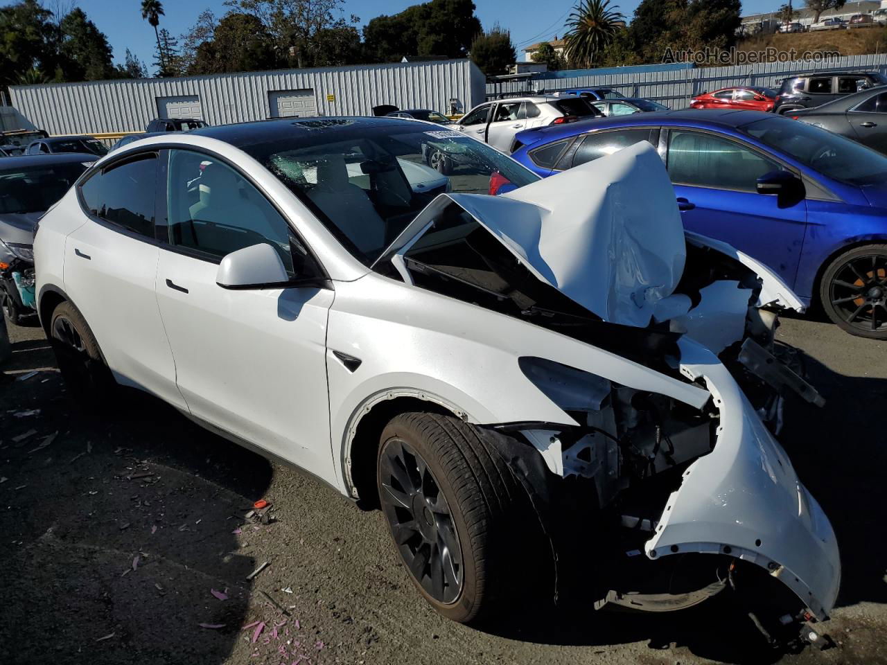 2022 Tesla Model Y  White vin: 7SAYGDEE4NF554888